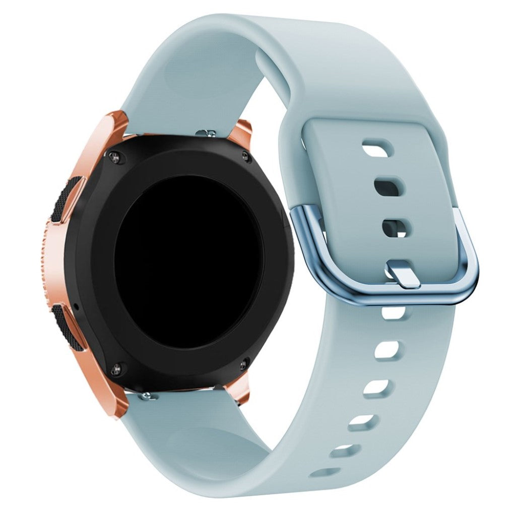 Helt vildt fed Samsung Galaxy Watch (42mm) Silikone Rem - Blå#serie_7