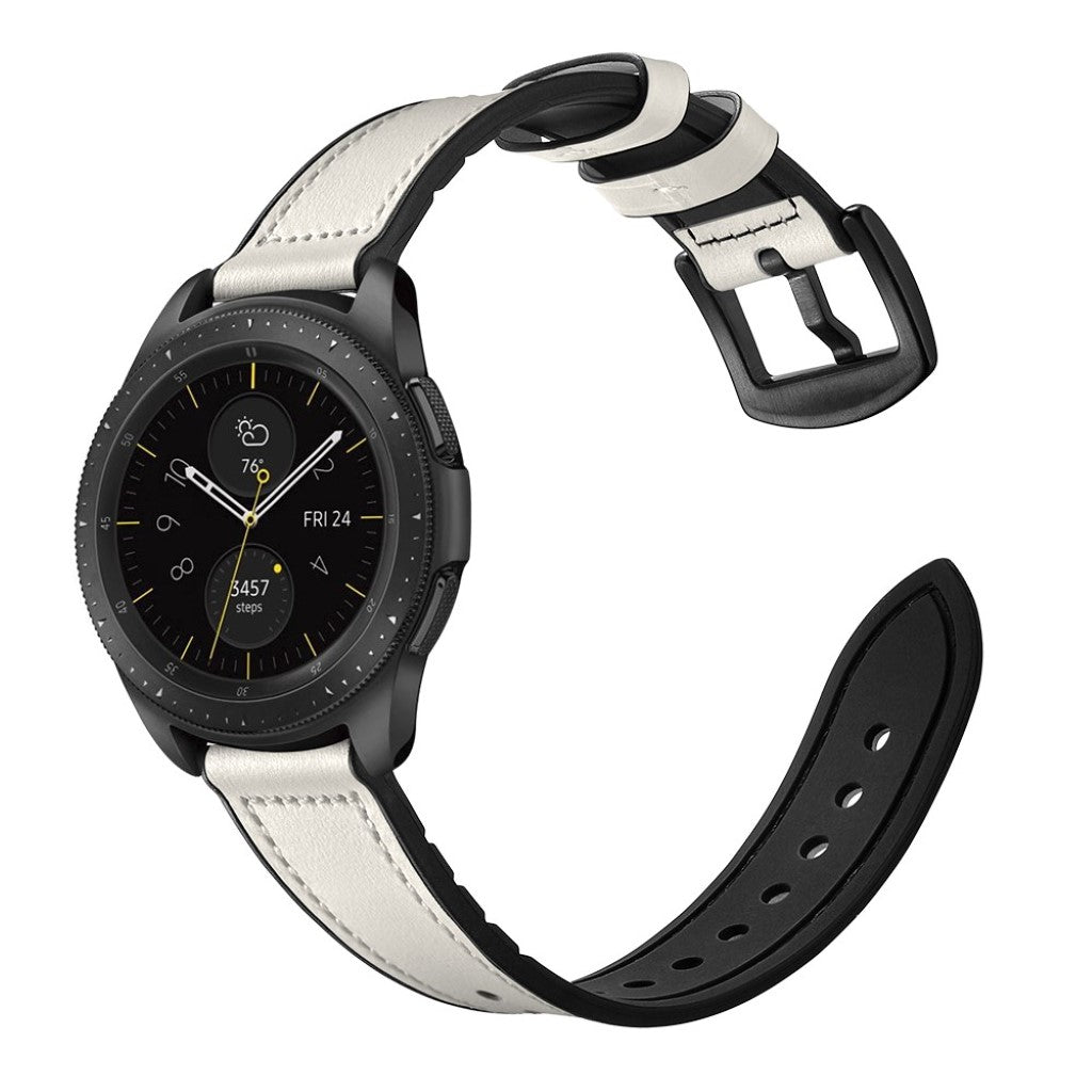 Meget pænt Samsung Galaxy Watch (42mm) Ægte læder Rem - Hvid#serie_1