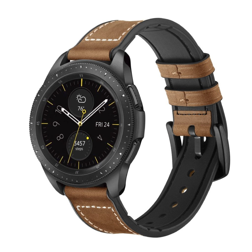 Meget pænt Samsung Galaxy Watch (42mm) Ægte læder Rem - Brun#serie_2
