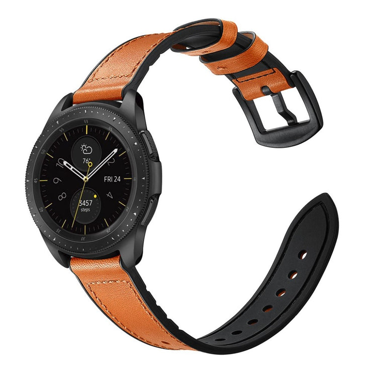 Meget pænt Samsung Galaxy Watch (42mm) Ægte læder Rem - Orange#serie_4