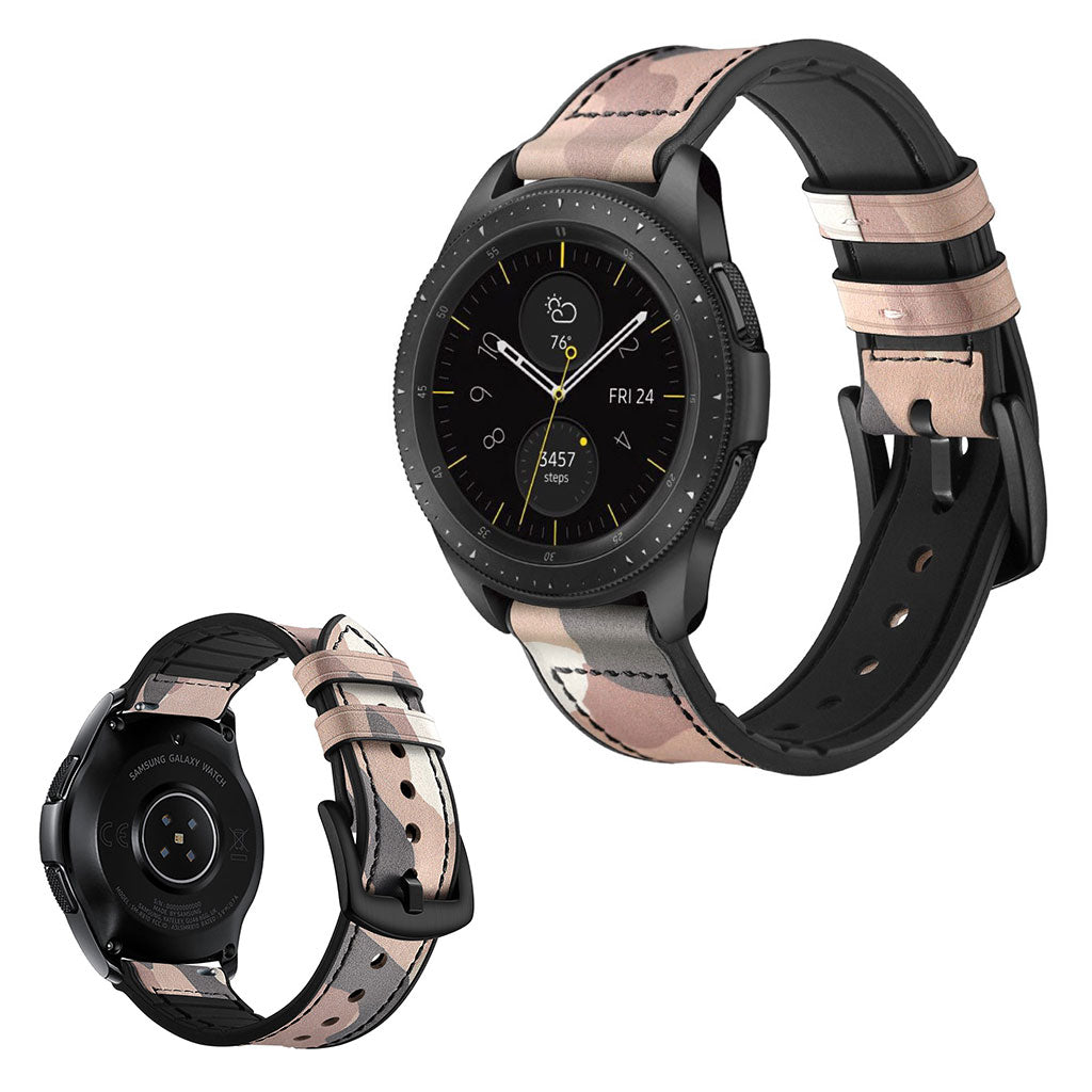 Meget pænt Samsung Galaxy Watch (42mm) Ægte læder Rem - Pink#serie_6
