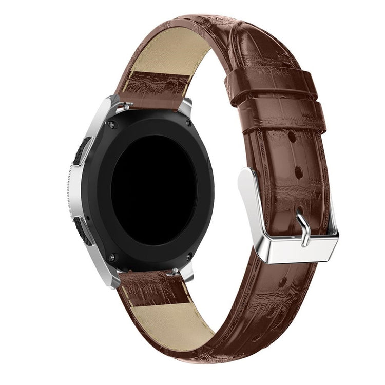 Vildt cool Samsung Galaxy Watch (46mm) Ægte læder Rem - Brun#serie_1