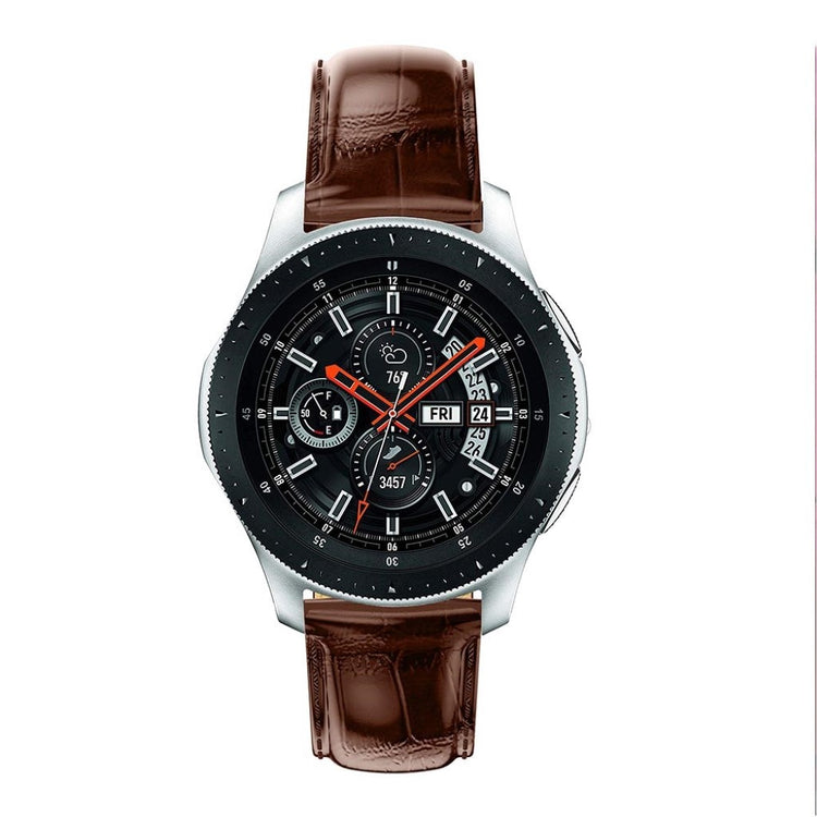 Vildt cool Samsung Galaxy Watch (46mm) Ægte læder Rem - Brun#serie_1