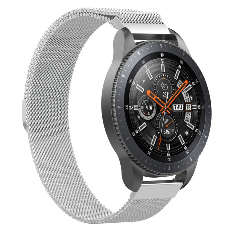 Mega elegant Samsung Galaxy Watch (46mm) Metal Rem - Sølv#serie_4