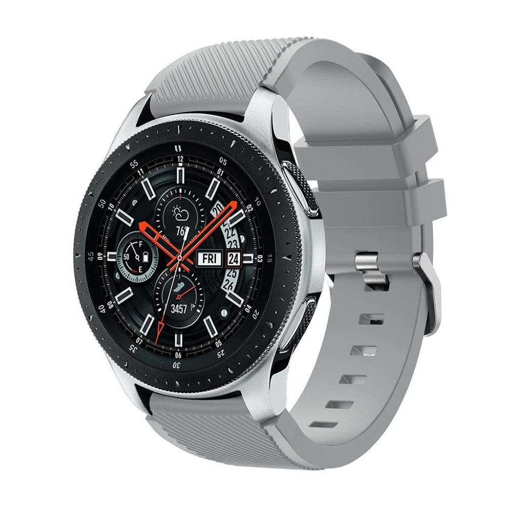 Eminent Samsung Galaxy Watch (46mm) Silikone Rem - Sølv#serie_7