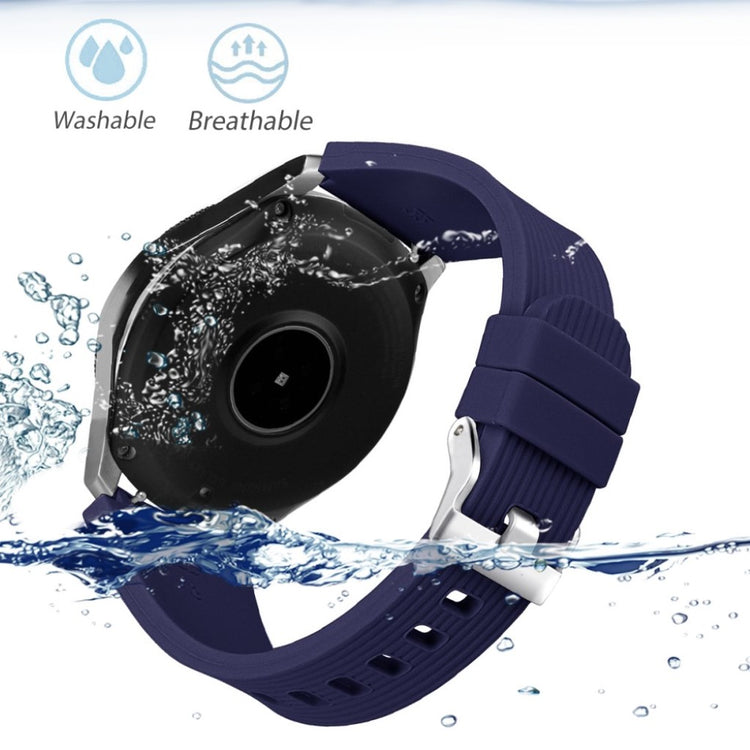Helt vildt nydelig Samsung Galaxy Watch (46mm) Silikone Rem - Blå#serie_1