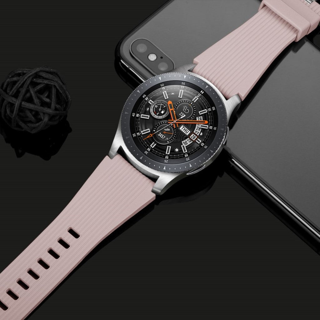 Helt vildt nydelig Samsung Galaxy Watch (46mm) Silikone Rem - Pink#serie_3