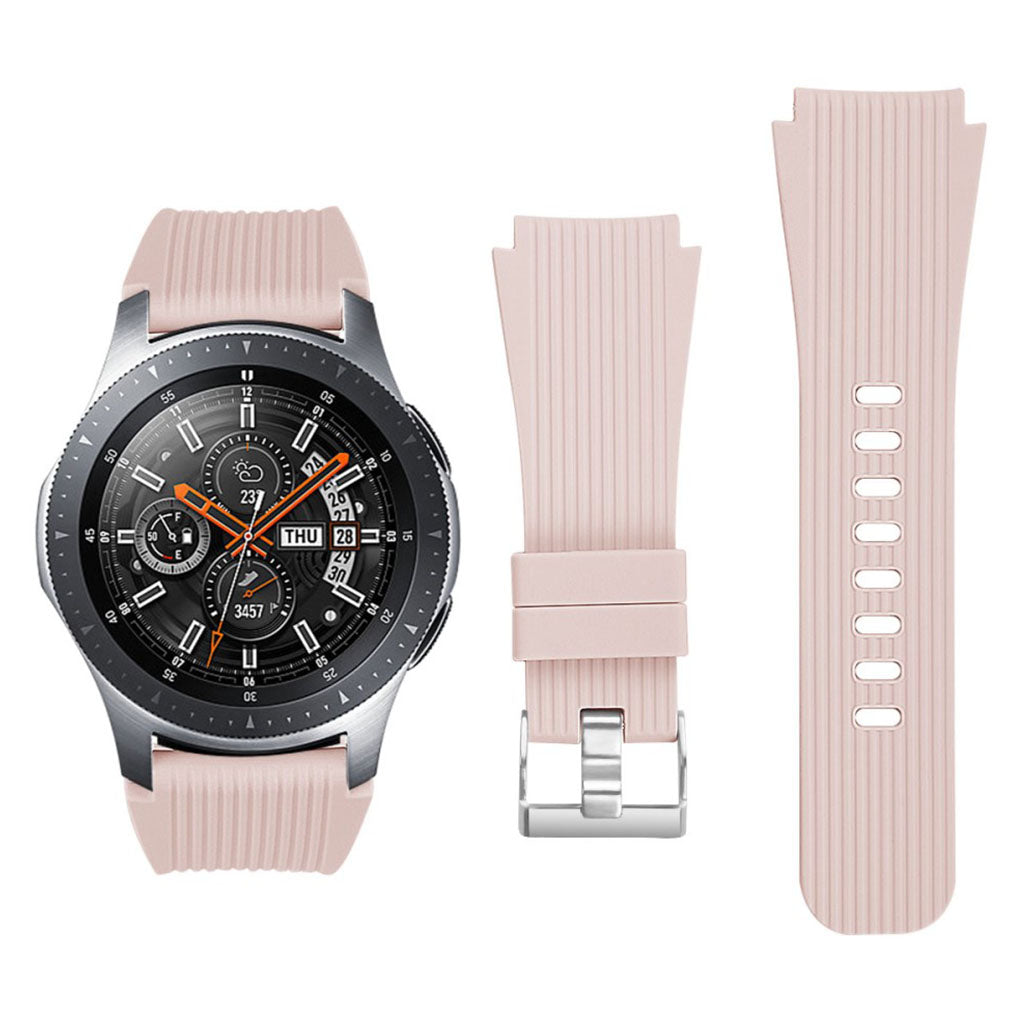 Helt vildt nydelig Samsung Galaxy Watch (46mm) Silikone Rem - Pink#serie_3