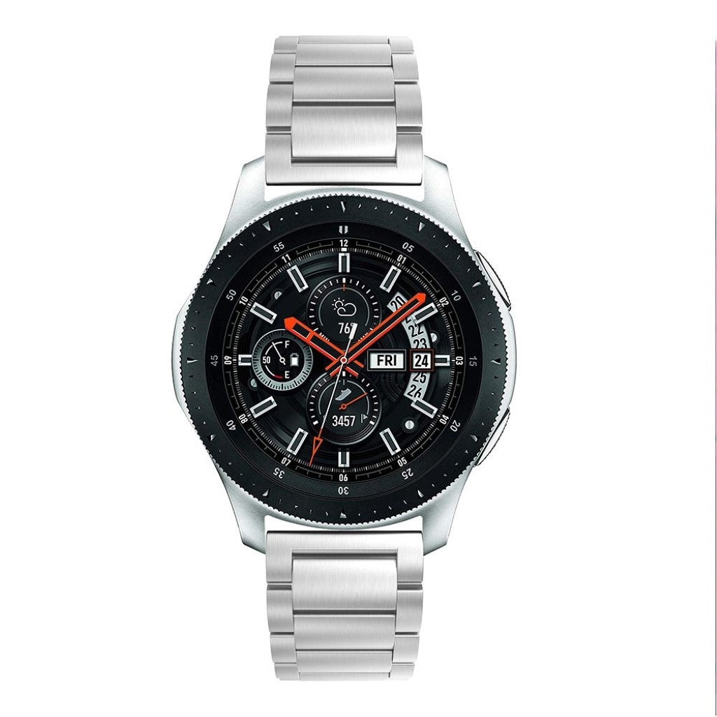 Vildt godt Samsung Galaxy Watch (46mm) Metal Rem - Sølv#serie_182