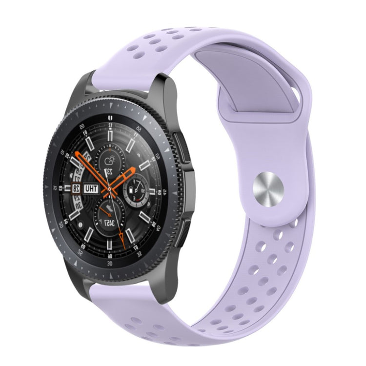 Vildt holdbart Samsung Galaxy Watch (46mm) Silikone Rem - Lilla#serie_10