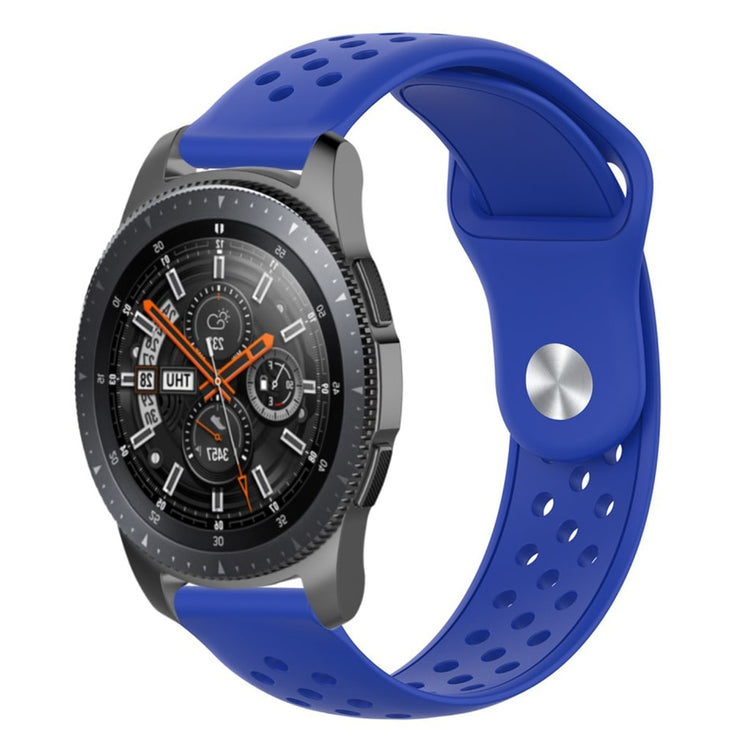 Vildt holdbart Samsung Galaxy Watch (46mm) Silikone Rem - Blå#serie_8