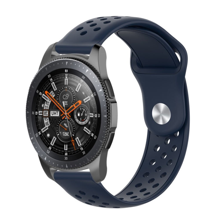 Vildt holdbart Samsung Galaxy Watch (46mm) Silikone Rem - Blå#serie_9