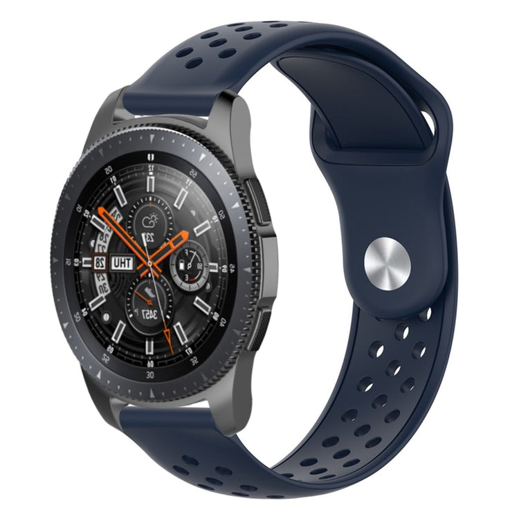 Vildt holdbart Samsung Galaxy Watch (46mm) Silikone Rem - Blå#serie_9