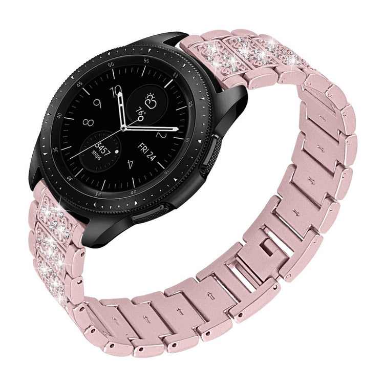 Meget fed Samsung Galaxy Watch (46mm) Metal og Rhinsten Rem - Pink#serie_2