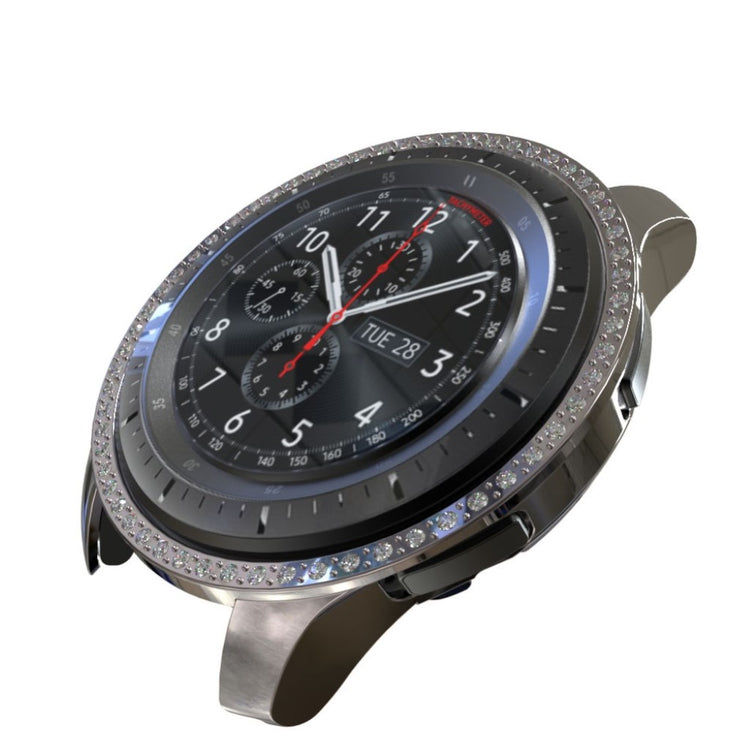Meget Godt Samsung Galaxy Watch (46mm) Plastik og Rhinsten Cover - Sølv#serie_3