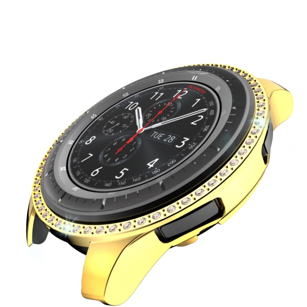 Meget Godt Samsung Galaxy Watch (46mm) Plastik og Rhinsten Cover - Guld#serie_6