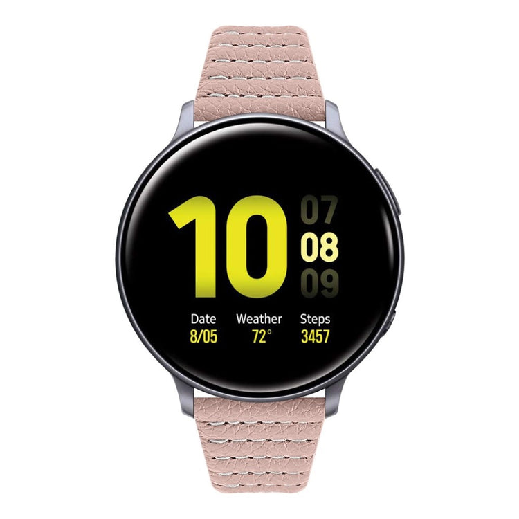 Meget nydelig Samsung Galaxy Watch (46mm) Ægte læder Rem - Pink#serie_4