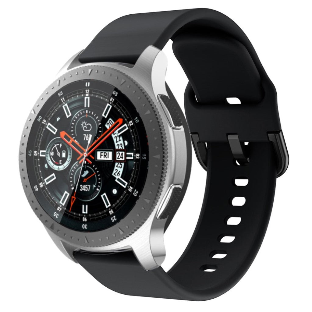 Meget kønt Samsung Galaxy Watch (46mm) Silikone Rem - Sort#serie_1