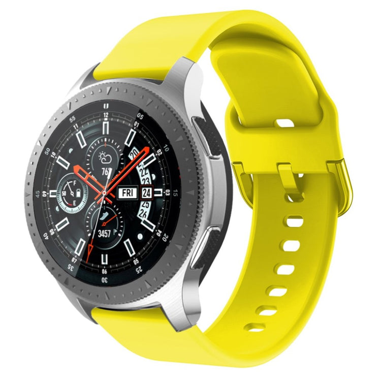 Meget kønt Samsung Galaxy Watch (46mm) Silikone Rem - Gul#serie_6