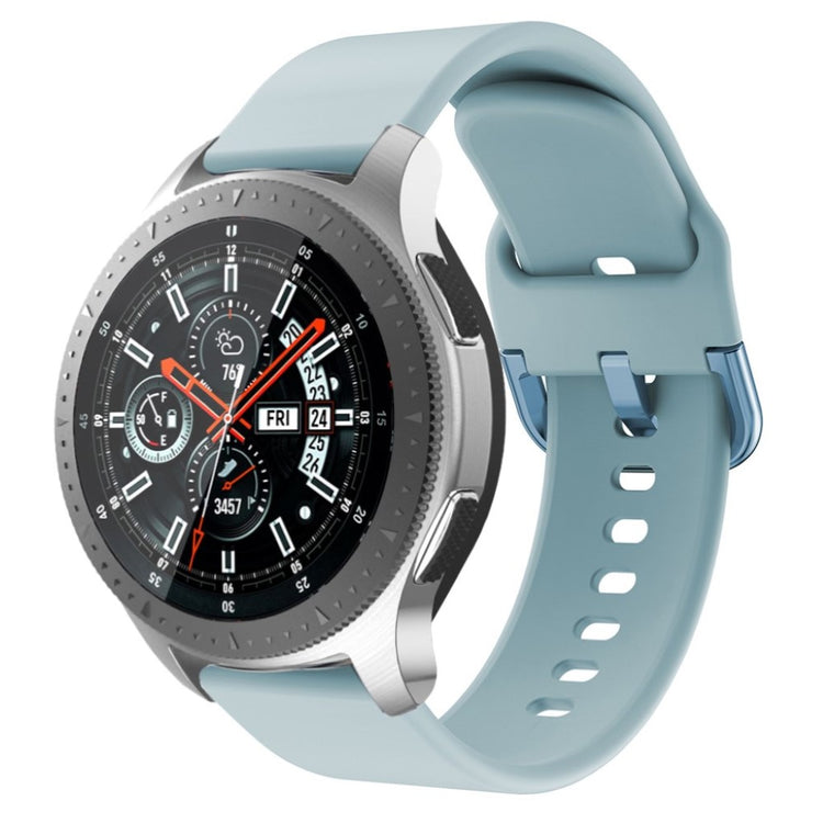 Meget kønt Samsung Galaxy Watch (46mm) Silikone Rem - Blå#serie_7