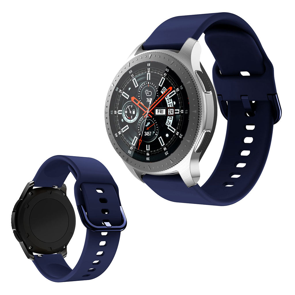 Meget kønt Samsung Galaxy Watch (46mm) Silikone Rem - Blå#serie_9