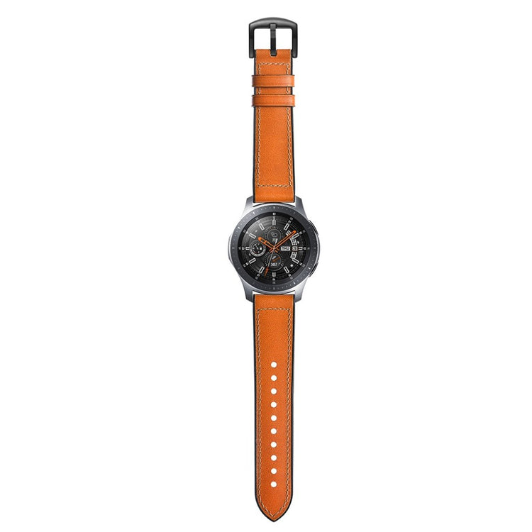 Fantastisk Samsung Galaxy Watch (46mm) Ægte læder Rem - Orange#serie_4