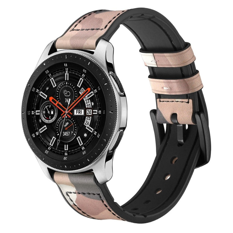 Fantastisk Samsung Galaxy Watch (46mm) Ægte læder Rem - Pink#serie_6