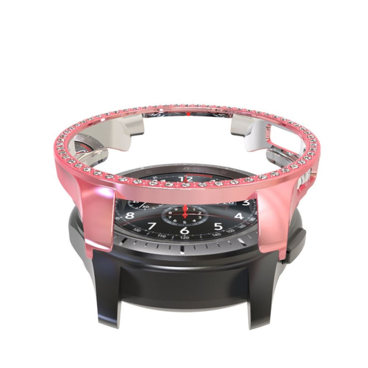 Samsung Galaxy Watch (46mm)  Rhinsten og Silikone Bumper  - Pink#serie_3