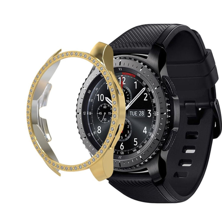 Samsung Galaxy Watch (46mm)  Rhinsten og Silikone Bumper  - Guld#serie_5