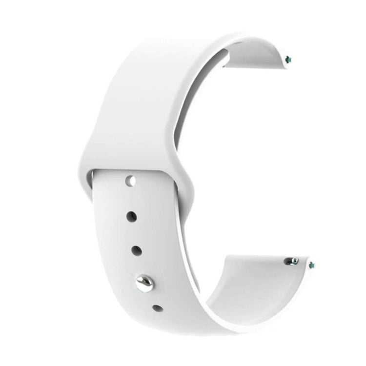Rigtigt slidstærk Samsung Galaxy Watch Active Silikone Rem - Hvid#serie_2