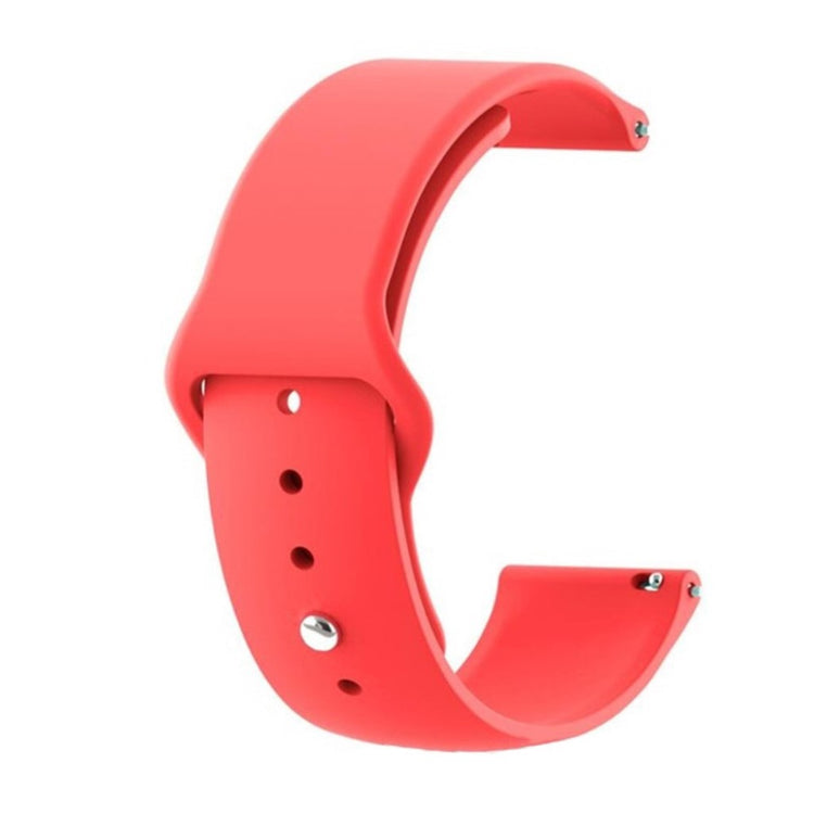 Rigtigt slidstærk Samsung Galaxy Watch Active Silikone Rem - Rød#serie_4