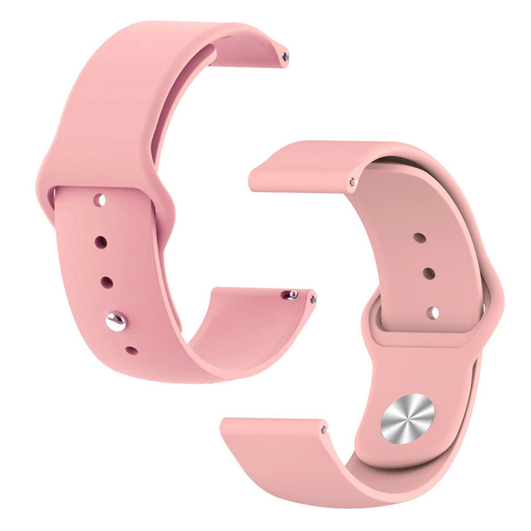 Rigtigt slidstærk Samsung Galaxy Watch Active Silikone Rem - Pink#serie_5