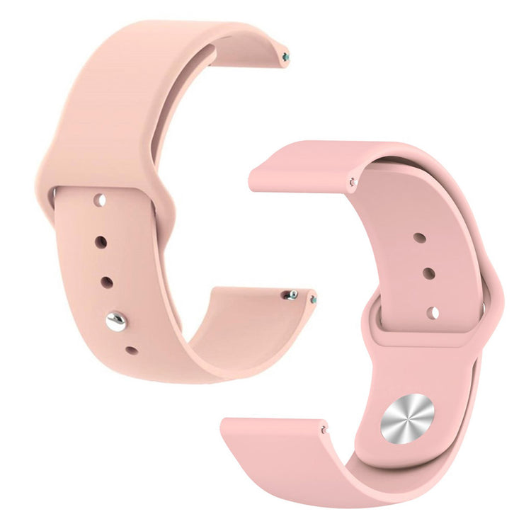 Rigtigt slidstærk Samsung Galaxy Watch Active Silikone Rem - Pink#serie_6
