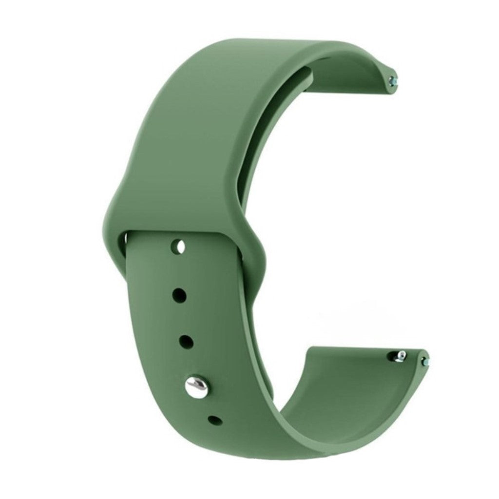Rigtigt slidstærk Samsung Galaxy Watch Active Silikone Rem - Grøn#serie_8