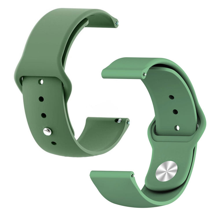 Rigtigt slidstærk Samsung Galaxy Watch Active Silikone Rem - Grøn#serie_8