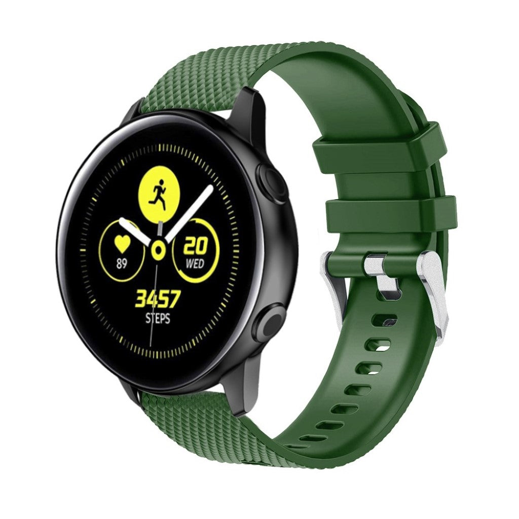 Yndigt Samsung Galaxy Watch Active Silikone Rem - Grøn#serie_6