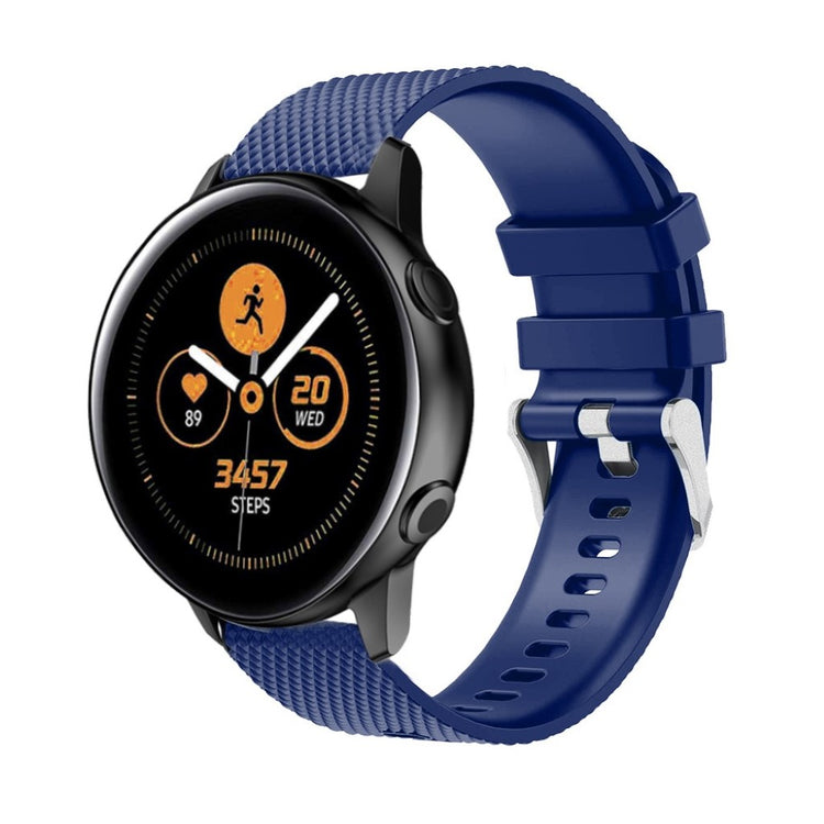Yndigt Samsung Galaxy Watch Active Silikone Rem - Blå#serie_7