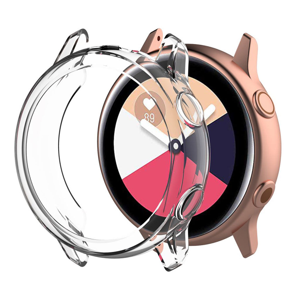 Meget Fint Samsung Galaxy Watch Active Silikone Cover - Gennemsigtig#serie_1