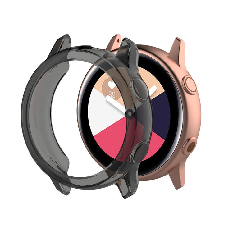 Meget Fint Samsung Galaxy Watch Active Silikone Cover - Sort#serie_3