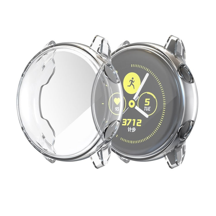 Meget Fint Samsung Galaxy Watch Active Silikone Cover - Gennemsigtig#serie_025