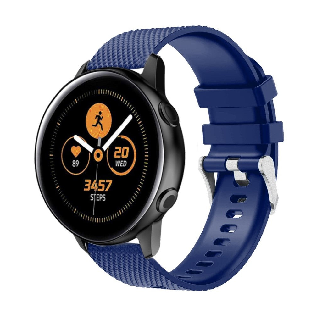 Meget elegant Samsung Galaxy Watch Active Silikone Rem - Blå#serie_7