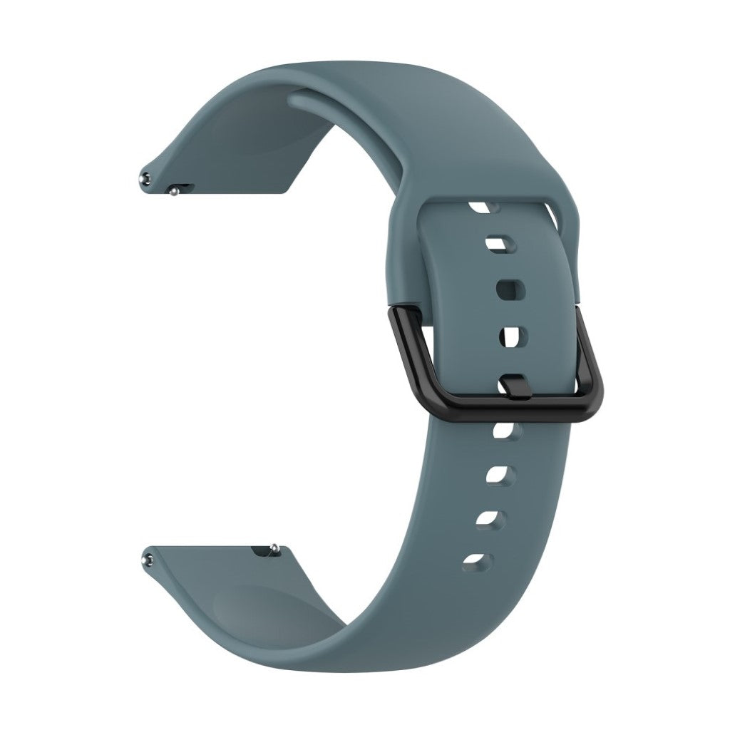 Tidsløst Samsung Galaxy Watch Active Silikone Rem - Sølv#serie_8