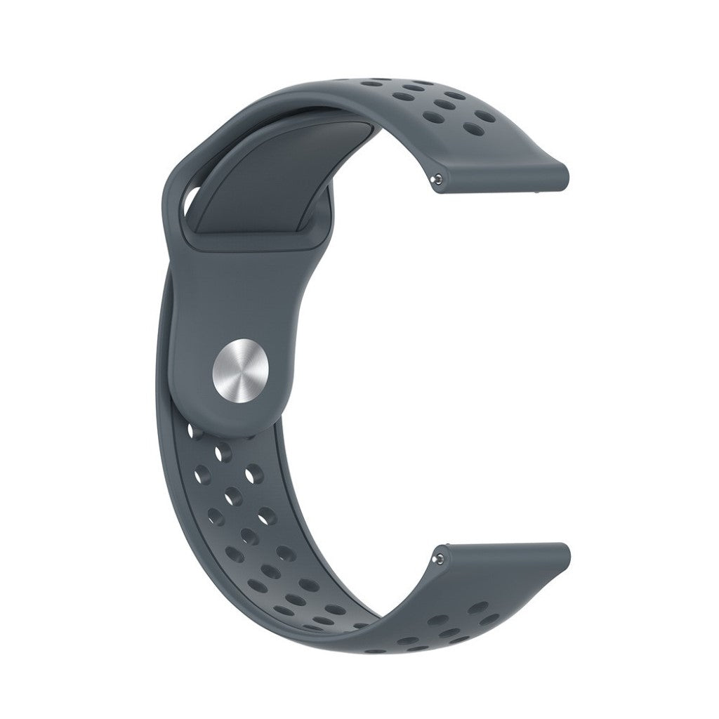 Samsung Galaxy Watch Active / Samsung Gear S2 Silikone Rem - Sølv#serie_4