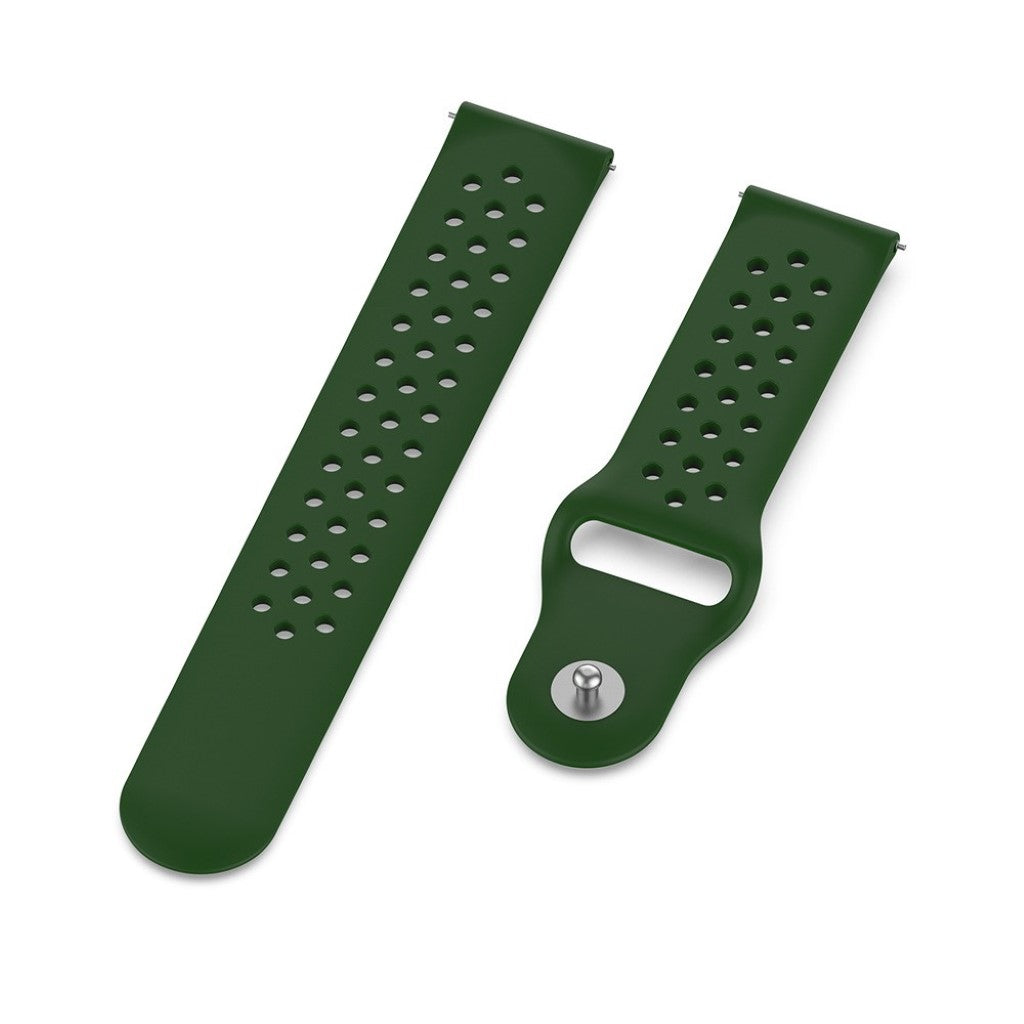  Samsung Galaxy Watch Active / Samsung Gear S2 Silikone Rem - Grøn#serie_6