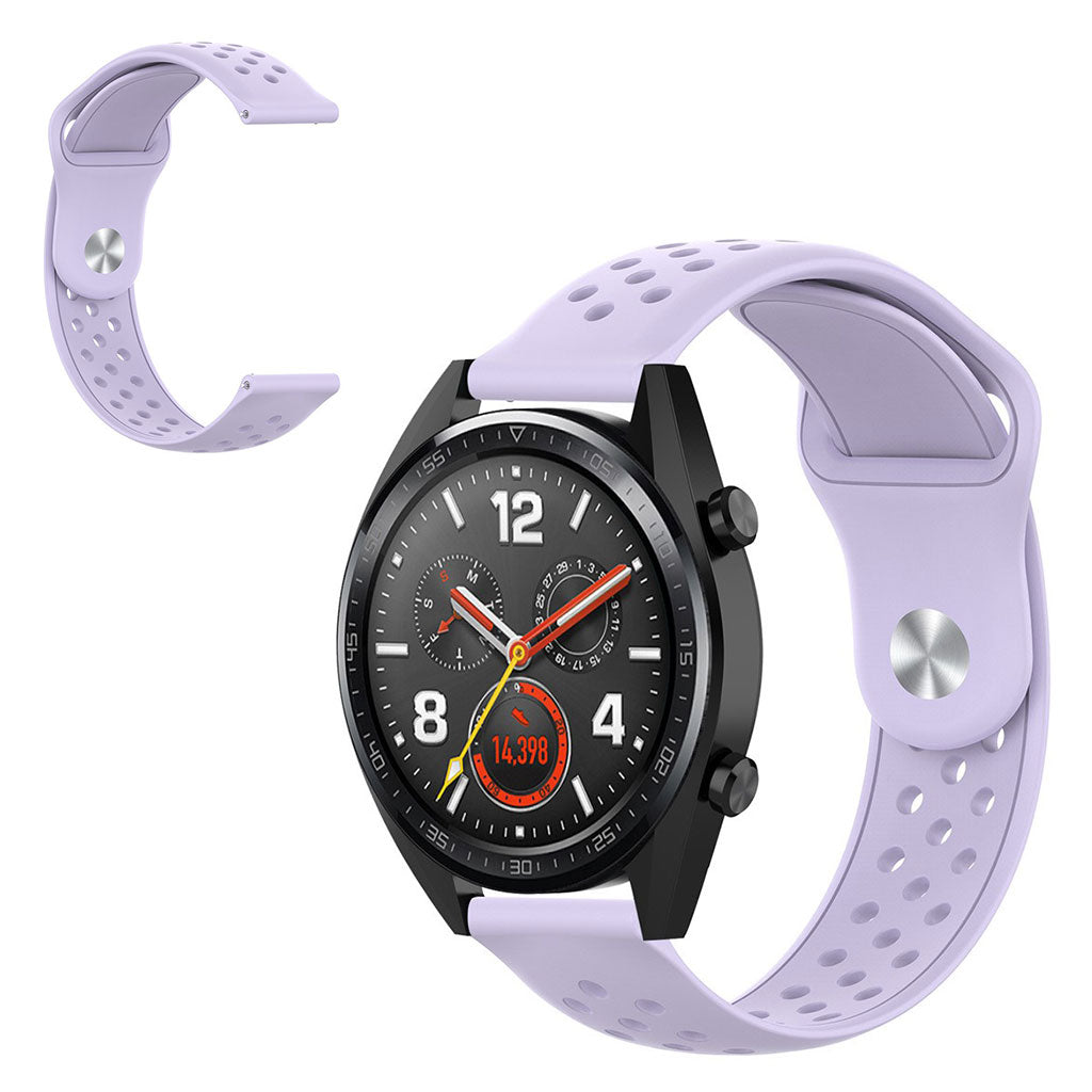  Samsung Galaxy Watch Active / Samsung Gear S2 Silikone Rem - Lilla#serie_8
