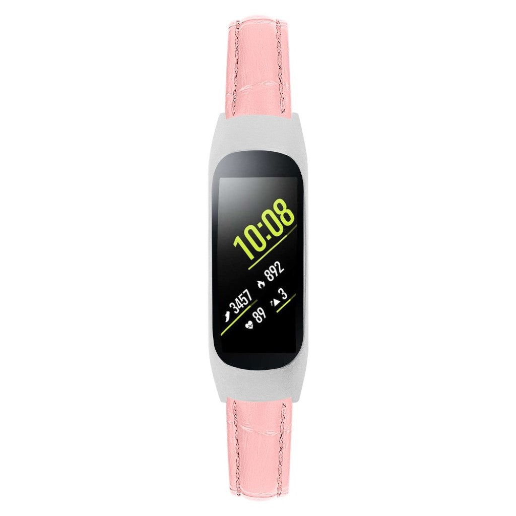 Mega slidstærk Samsung Galaxy Fit-e Ægte læder Rem - Pink#serie_4