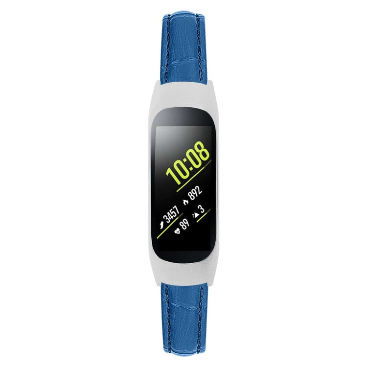 Mega slidstærk Samsung Galaxy Fit-e Ægte læder Rem - Blå#serie_5