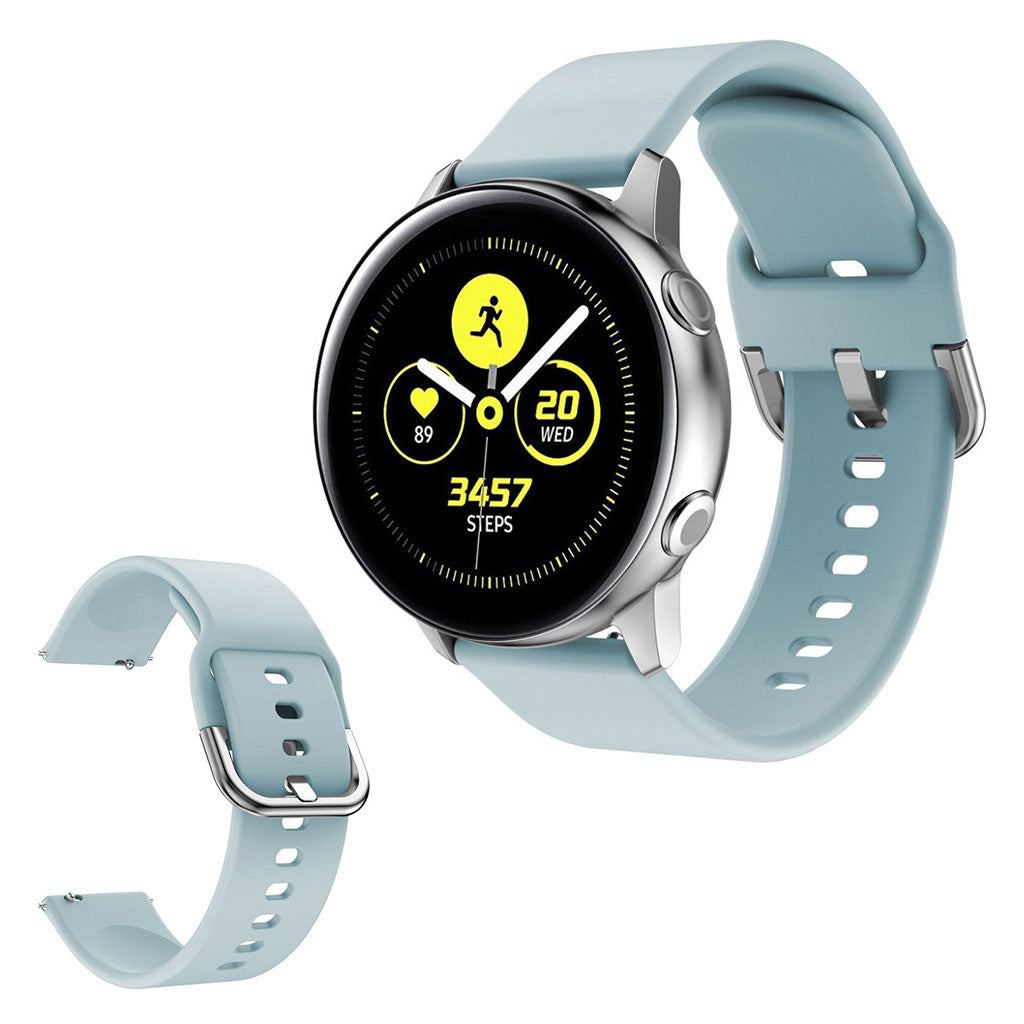  Samsung Galaxy Watch Active 2 - 40mm / Samsung Galaxy Watch Active Silikone Rem - Blå#serie_7