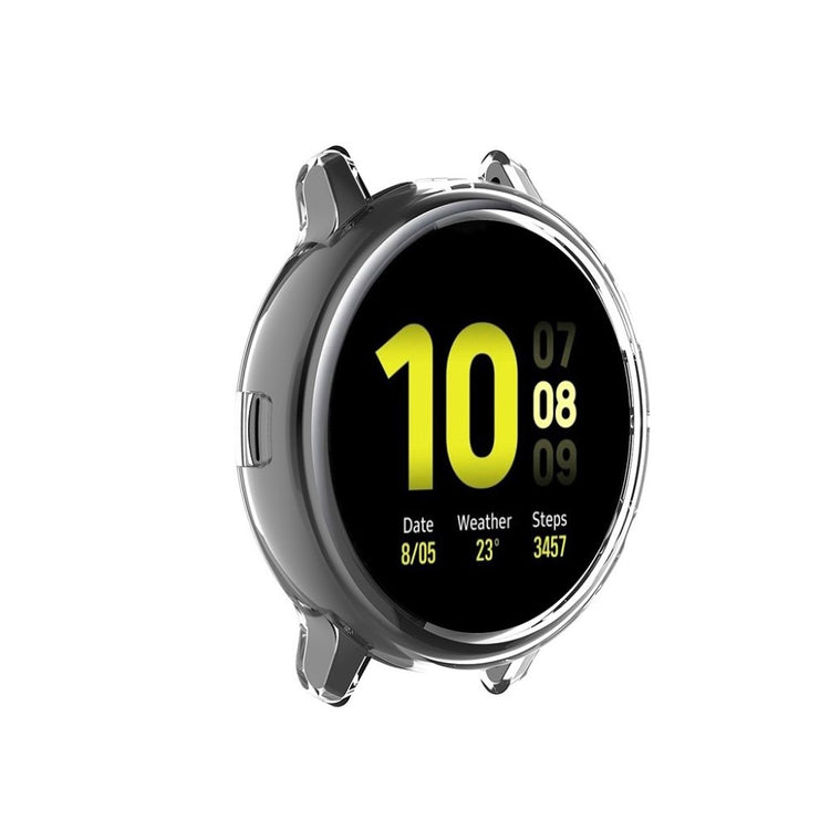 Samsung Galaxy Watch Active 2 - 44mm Holdbar Silikone Bumper  - Gennemsigtig#serie_3