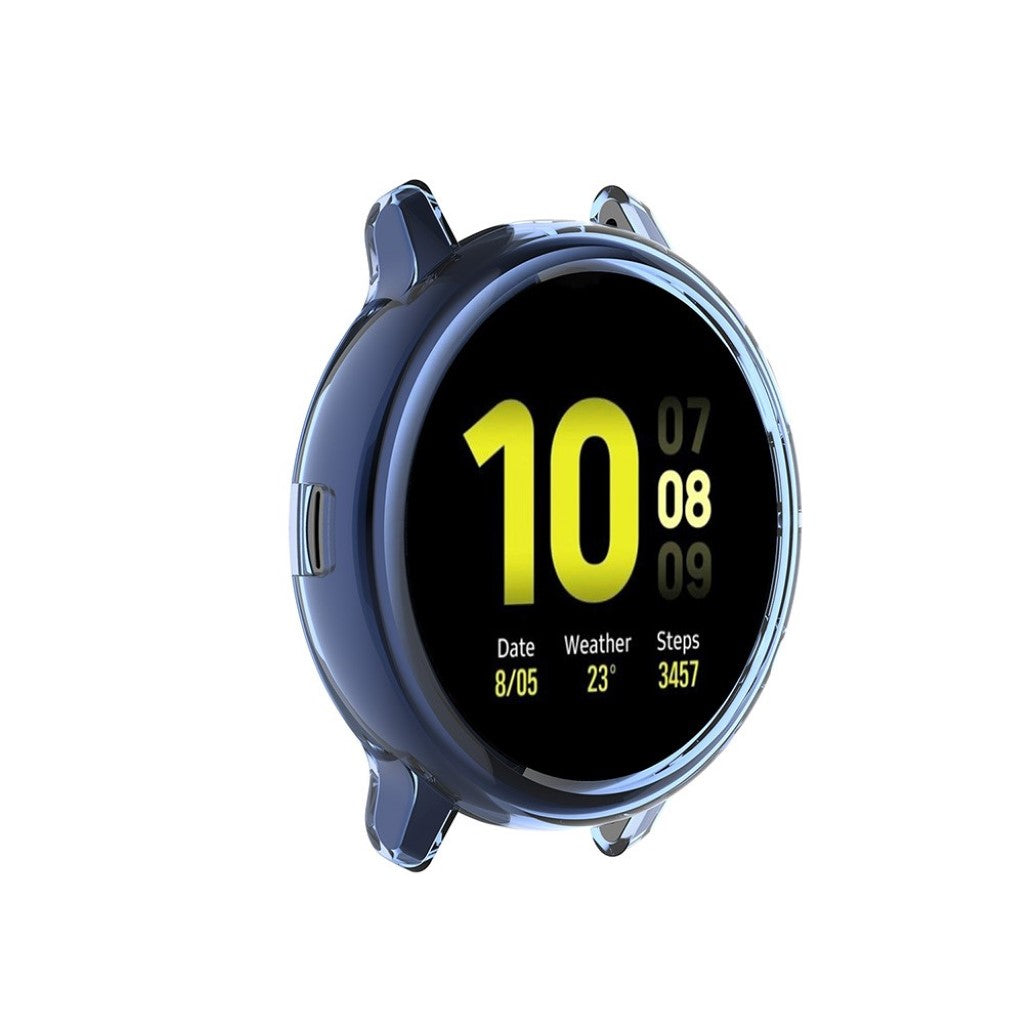Samsung Galaxy Watch Active 2 - 44mm Holdbar Silikone Bumper  - Blå#serie_5